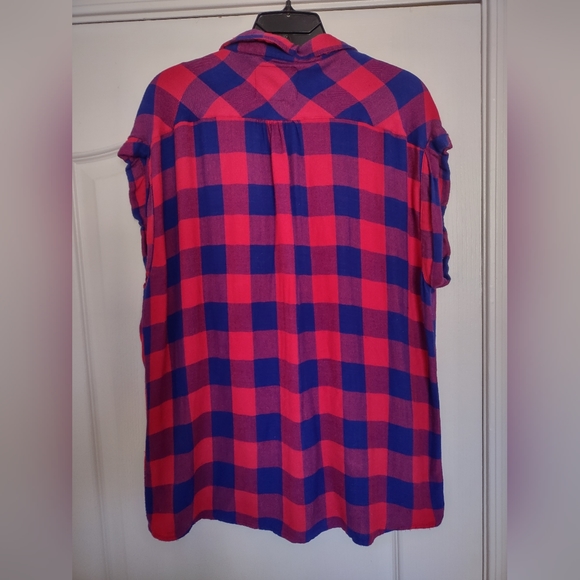 Rails sleeveless flannel top shirt Large - Picture 2 of 5